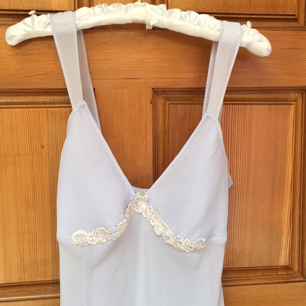 Lavender nightgown.